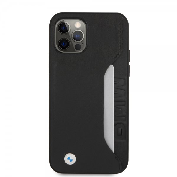 BMW iPhone 12/iPhone 12 Pro Skal Card Slot Svart