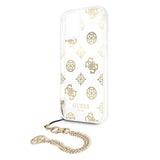 Guess iPhone 12/iPhone 12 Pro Skal Chain Peony Guld