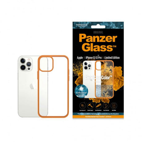 PanzerGlass iPhone 12/iPhone 12 Pro Skal ClearCase Color PG Orange