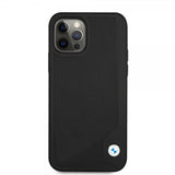 BMW iPhone 12/iPhone 12 Pro Skal Debossed Stripes Svart