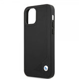BMW iPhone 12/iPhone 12 Pro Skal Debossed Stripes Svart