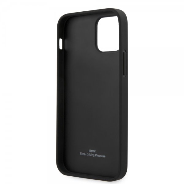 BMW iPhone 12/iPhone 12 Pro Skal Embossed Logo Svart