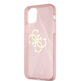 Guess iPhone 12/iPhone 12 Pro Skal Full Glitter Rosa