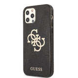 Guess iPhone 12/iPhone 12 Pro Skal Full Glitter Svart