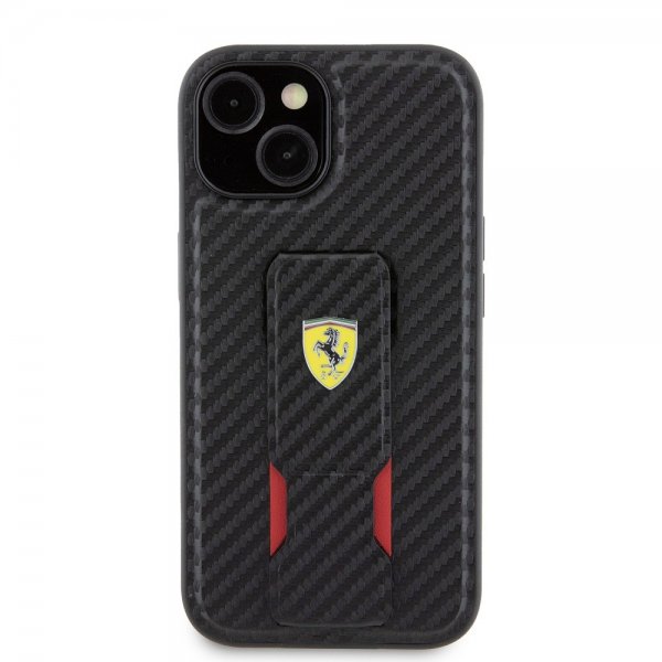 Ferrari iPhone 12/iPhone 12 Pro Skal Grip Stand Function Svart