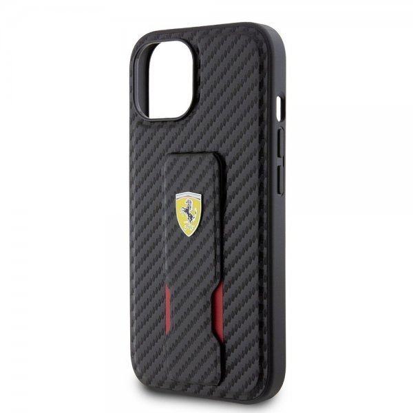 Ferrari iPhone 12/iPhone 12 Pro Skal Grip Stand Function Svart