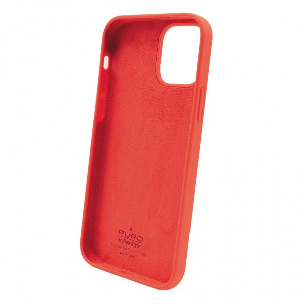 Puro iPhone 12/iPhone 12 Pro Skal Icon Röd