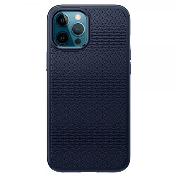 Spigen iPhone 12/iPhone 12 Pro Skal Liquid Air Navy Blue