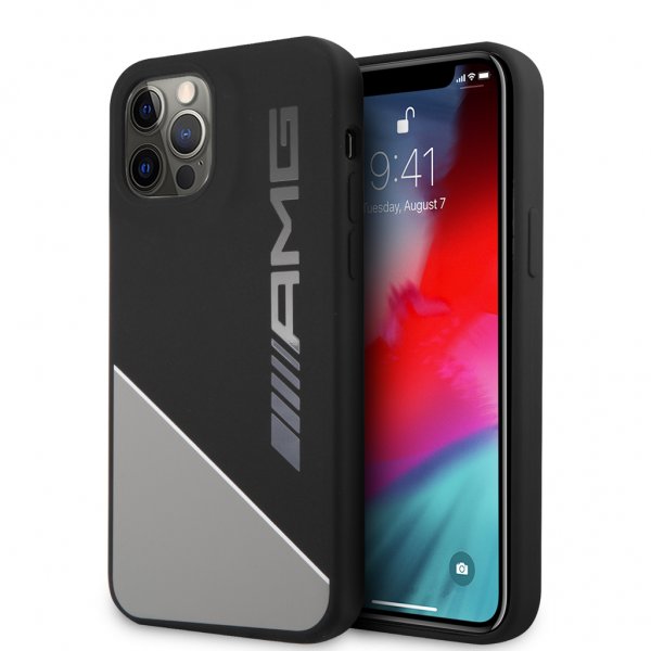 AMG iPhone 12/iPhone 12 Pro Skal Liquid Silicone Grå