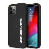 AMG iPhone 12/iPhone 12 Pro Skal Liquid Silicone Svart