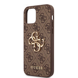 Guess iPhone 12/iPhone 12 Pro Skal Metal Logo Brun