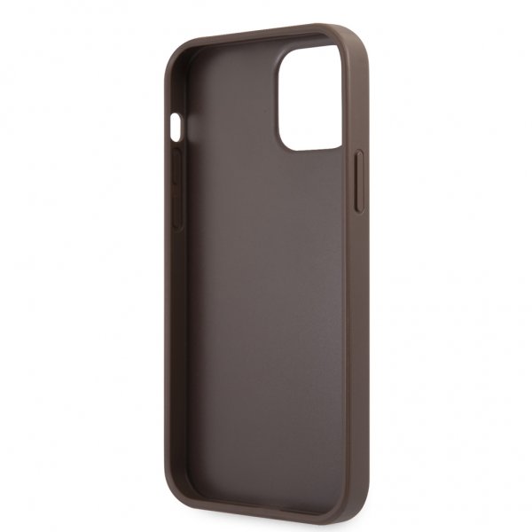Guess iPhone 12/iPhone 12 Pro Skal Printed Stripe Brun