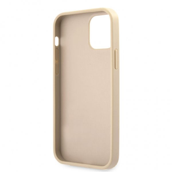 Guess iPhone 12/iPhone 12 Pro Skal Saffiano Vintage Script Guld