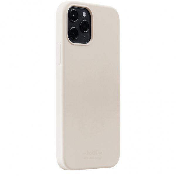 holdit iPhone 12/iPhone 12 Pro Skal Silikon Light Beige
