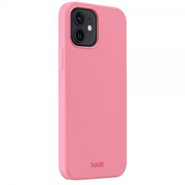 holdit iPhone 12/iPhone 12 Pro Skal Silikon Rouge Pink