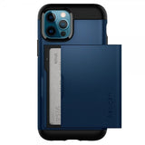 Spigen iPhone 12/iPhone 12 Pro Skal Slim Armor CS Navy Blue