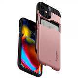 Spigen iPhone 12/iPhone 12 Pro Skal Slim Armor CS Roseguld