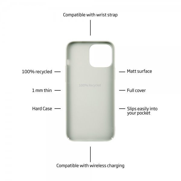 holdit iPhone 12/iPhone 12 Pro Skal Slim Case Light Beige