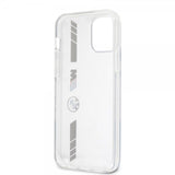BMW iPhone 12/iPhone 12 Pro Skal Stripes Silver Transparent
