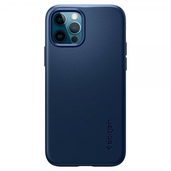 Spigen iPhone 12/iPhone 12 Pro Skal Thin Fit Navy Blue