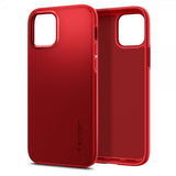 Spigen iPhone 12/iPhone 12 Pro Skal Thin Fit Röd