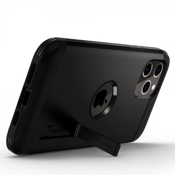 Spigen iPhone 12/iPhone 12 Pro Skal Tough Armor Svart