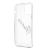 Guess iPhone 12/iPhone 12 Pro Skal Vintage Script Silver Klar