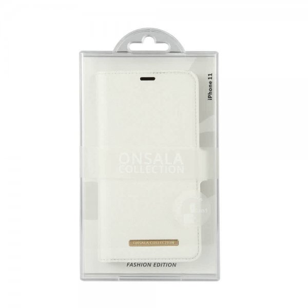 Onsala iPhone 12/iPhone 12 Pro Fodral Fashion Edition Löstagbart Skal Saffiano White