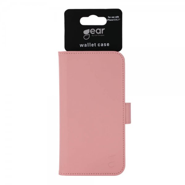 Gear iPhone 12/iPhone 12 Pro Fodral med Kortfack Rosa