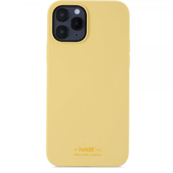 holdit iPhone 12/iPhone 12 Pro Skal Silikon Gul