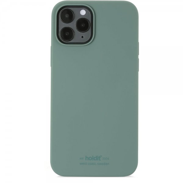 holdit iPhone 12/iPhone 12 Pro Skal Silikon Moss Green
