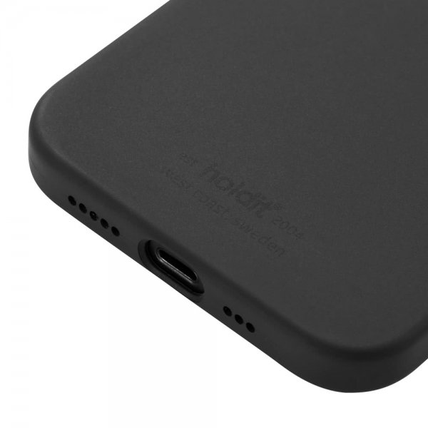holdit iPhone 12/iPhone 12 Pro Skal Silikon Svart
