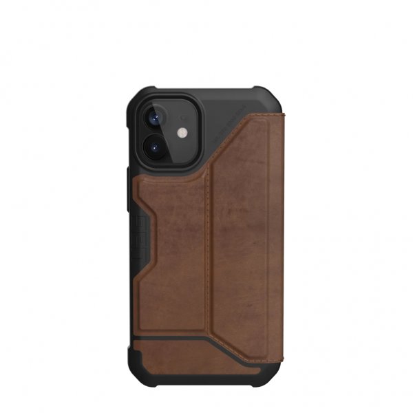 Urban Armor Gear (UAG) iPhone 12 Mini Fodral Metropolis Leather Brun