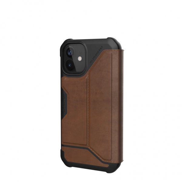 Urban Armor Gear (UAG) iPhone 12 Mini Fodral Metropolis Leather Brun
