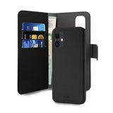 Puro iPhone 12 Mini Fodral Wallet Detachable 2 in 1 Svart