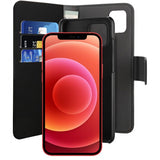 Puro iPhone 12 Mini Fodral Wallet Detachable 2 in 1 Svart