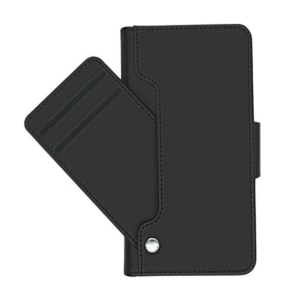 Rvelon iPhone 12 Mini Fodral Utfällbart Kortfack Svart