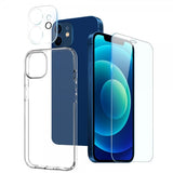 Northjo iPhone 12 Mini Skal med Skärmskydd och Kameraskydd 3-i-1