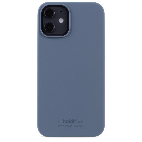 holdit iPhone 12 Mini Skal Silikon Pacific Blue