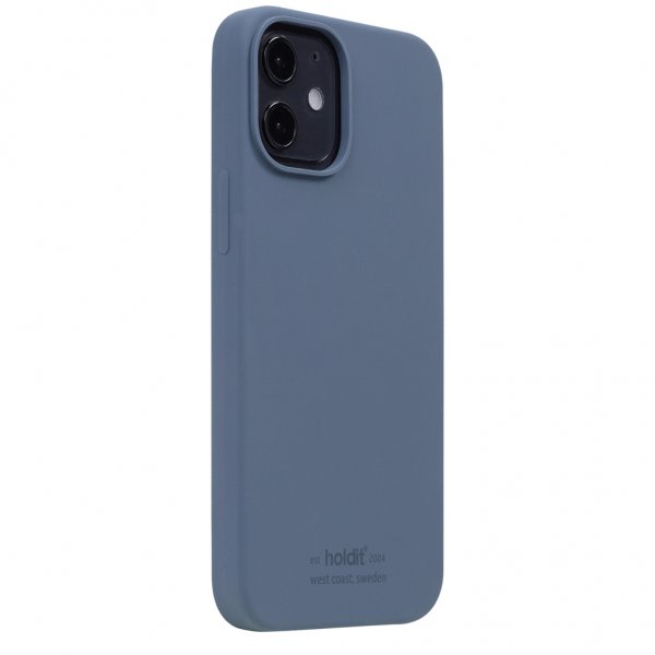 holdit iPhone 12 Mini Skal Silikon Pacific Blue
