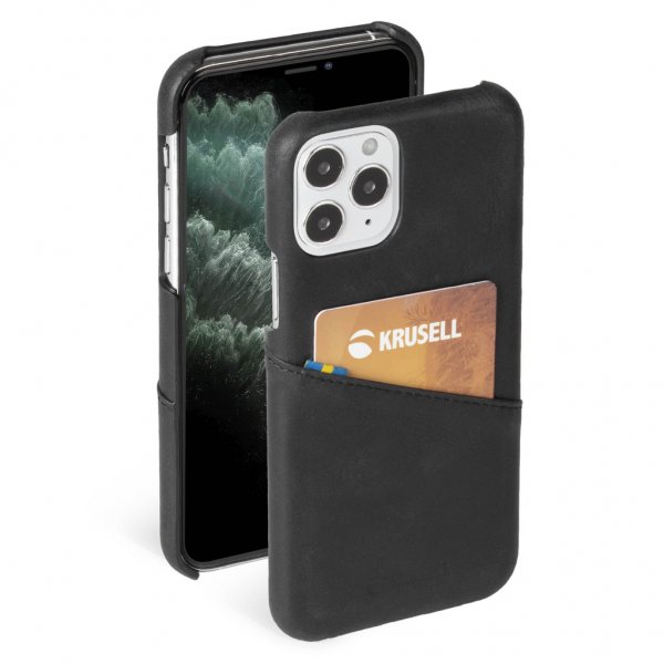 Krusell iPhone 12 Mini Skal Sunne CardCover Vintage Black