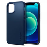 Spigen iPhone 12 Mini Skal Thin Fit Navy Blue
