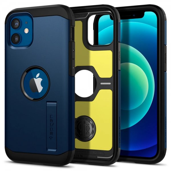 Spigen iPhone 12 Mini Skal Tough Armor Navy Blue