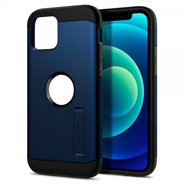Spigen iPhone 12 Mini Skal Tough Armor Navy Blue