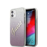 Guess iPhone 12 Mini Skal Vintage Gradient Rosa