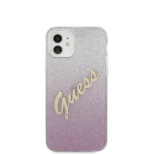 Guess iPhone 12 Mini Skal Vintage Gradient Rosa