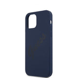 Guess iPhone 12 Mini Skal Vintage Silicone Blå