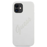 Guess iPhone 12 Mini Skal Vintage Silicone Cream