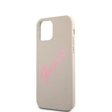 Guess iPhone 12 Mini Skal Vintage Silicone Grå