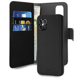 Puro iPhone 12 Pro Max Fodral Wallet Detachable 2 in 1 Svart